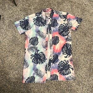 Mens Short Sleeve Button Up